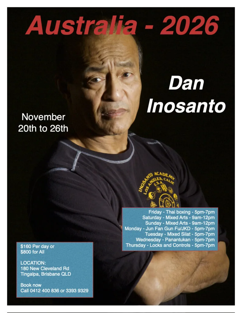 Guro Dan Inosanto Australia 2026 seminar poster