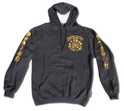 Hoodie - Inosanto Academy - Sweatshirt - Black with Gold Logos