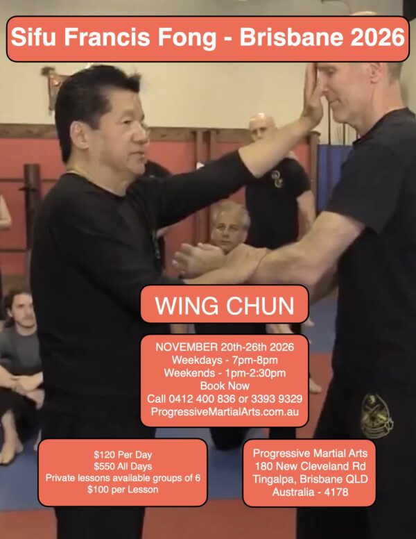 Sifu Francis Fong - Australia Seminars - November 2026